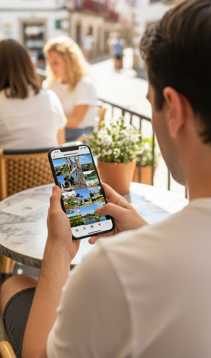 Réseaux Sociaux Guide Touristique sur mobile